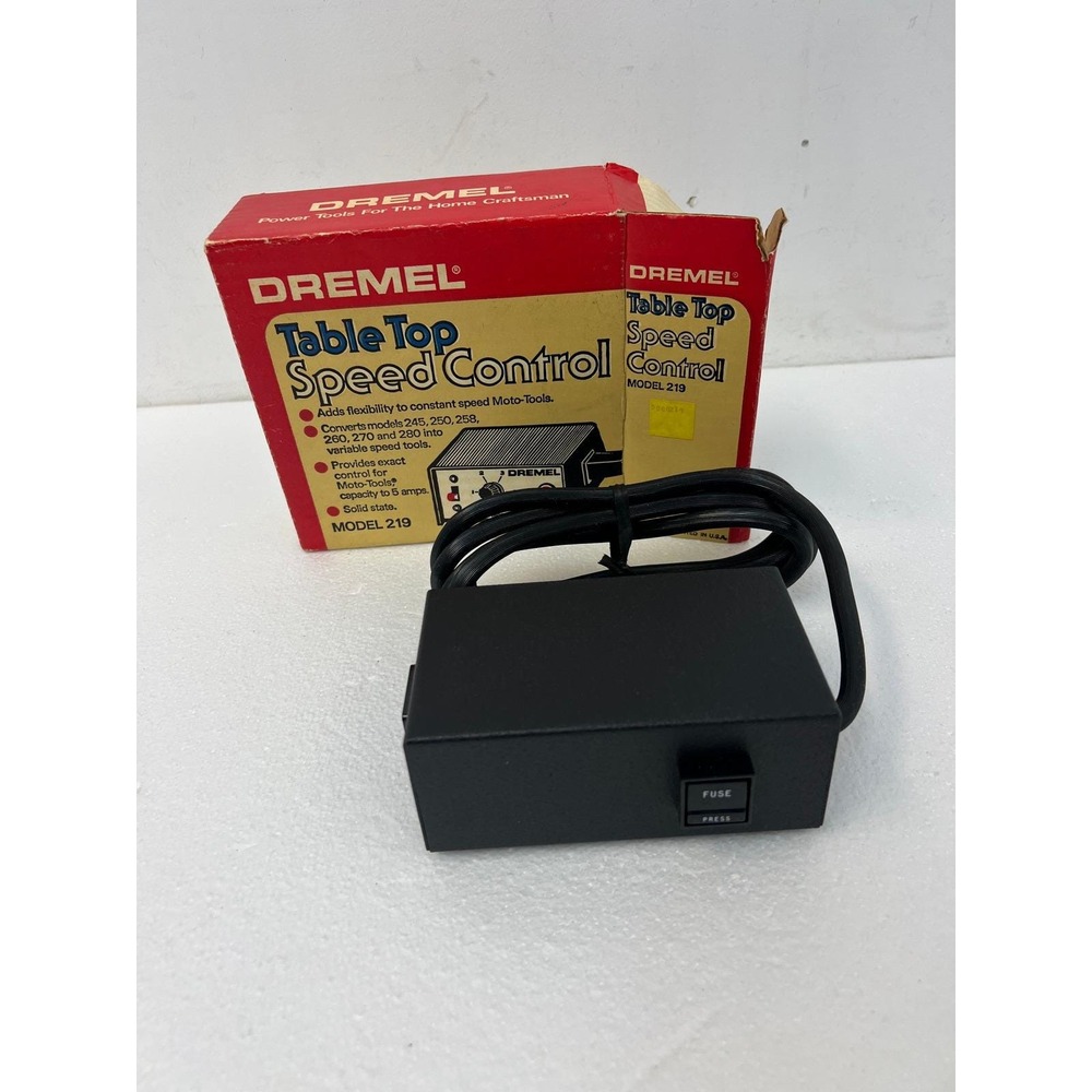 Dremel Model 219 Table Top Speed Control for Moto-Tools Vintage NOS Variable Box - Picture 9 of 10
